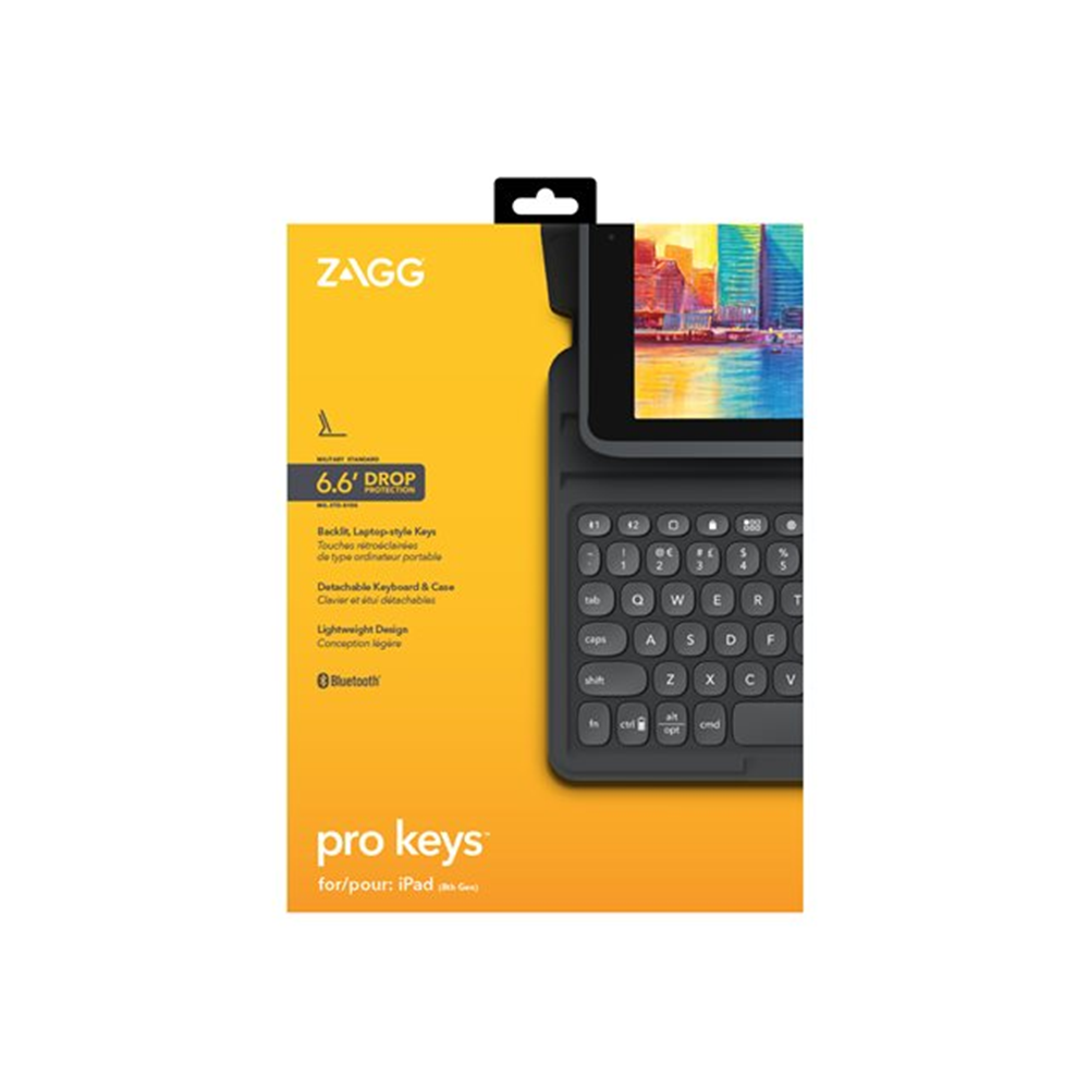 ZAGG Keyb Pro Keys iPad 10.2 Bla/Gray UK