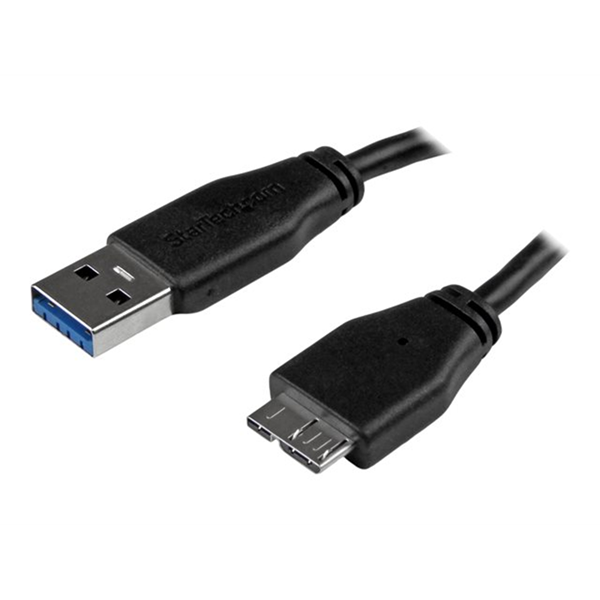 0.5m 20in Slim USB 3.0 Micro B Cable