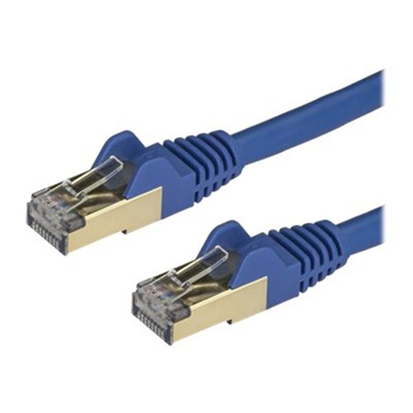0.5m Blue Cat6a Ethernet Cable - STP