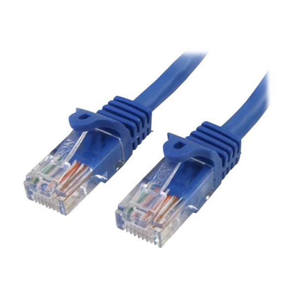 0.5m Blue Snagless Cat5e Patch Cable