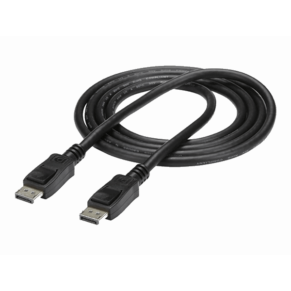 0.5m DisplayPort 1.2 Cable with Latches