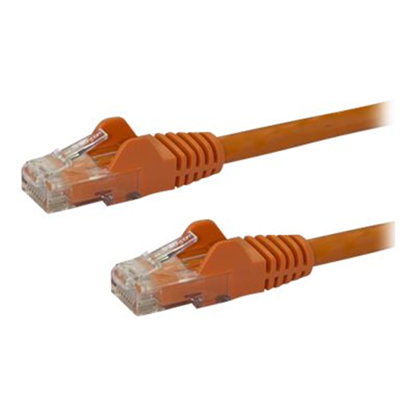 0.5m Orange Snagless Cat6 Patch Cable