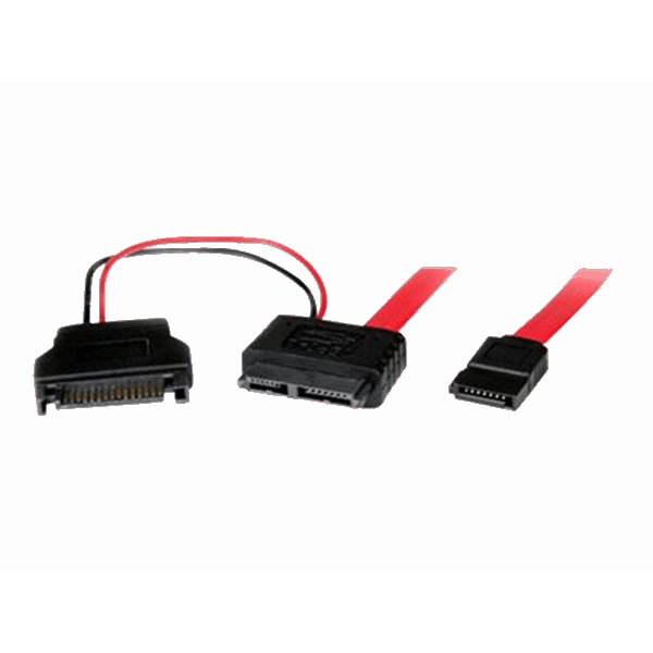 0.5m Slimline SATA F to SATA Cable