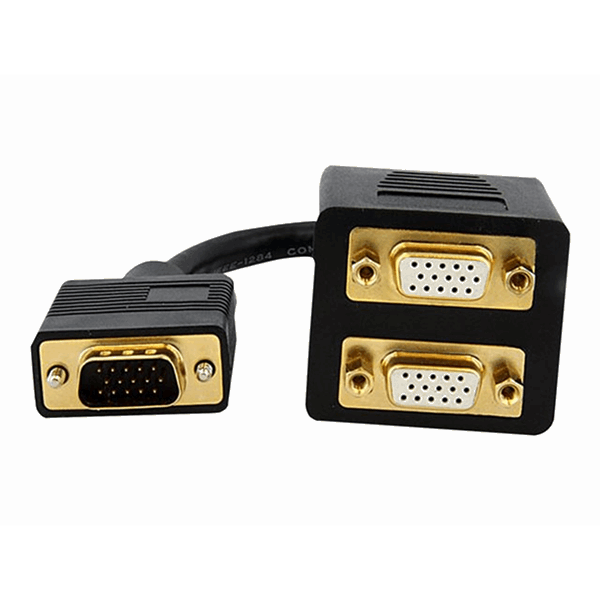 1 ft VGA to 2x VGA Video Splitter Cable