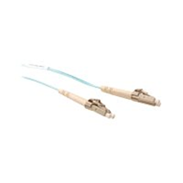 1 meter LSZH Multimode 50/125 OM3 glasvezel patchkabel duplex met LC connectoren - PolyBag