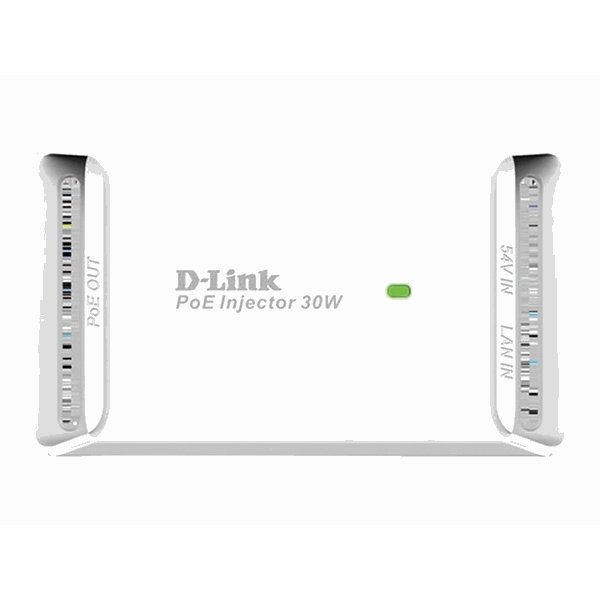 1-Port Gigabit 30W PoE Injector- 10/100/1000BASE-T- Half-/Full-Duplex- 802.3/3u/3ab compliant- 802.3