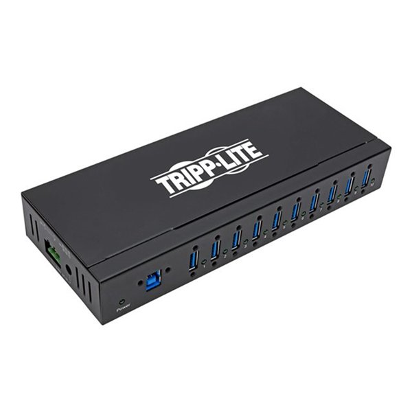 10-Port Industrial-Grade USB 3.0 SuperSpeed Hub 20 kV ESD Immunity Metal Housing Mountable