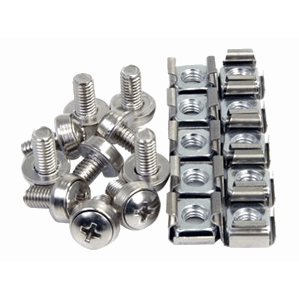100 Pkg M6 Mounting Screws and Cage Nuts