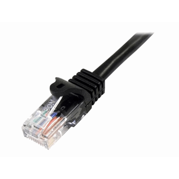 10m Black Snagless Cat5e Patch Cable
