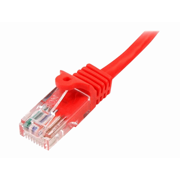 10m Red Snagless Cat5e Patch Cable