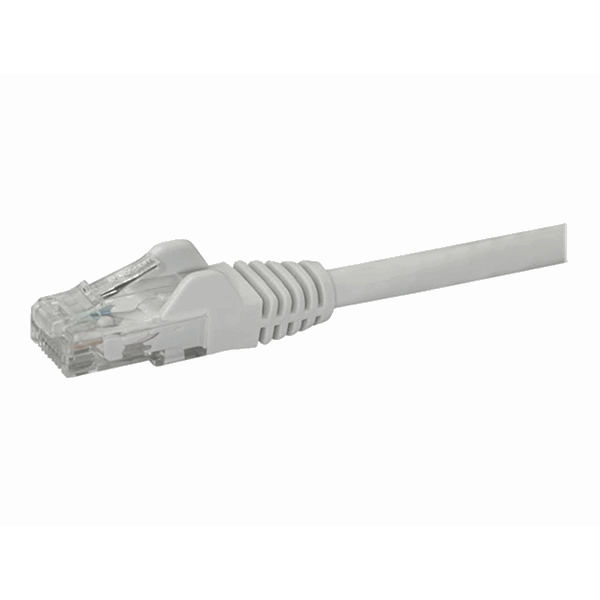 10m White Snagless UTP Cat6 Patch Cable