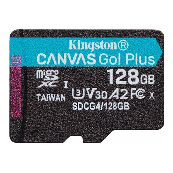 128GB microSDXC Canvas Go Plus Gen4 200R A2 U3 Single Pack w/o ADP