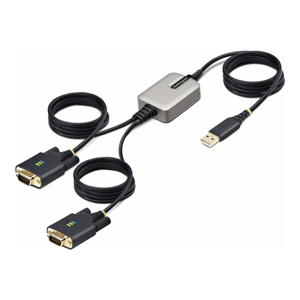 13ft 2-Port USB to RS232 Serial Adapter