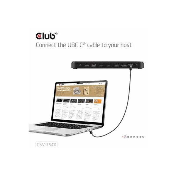 14-1 USB-C Quad Display Docking Station