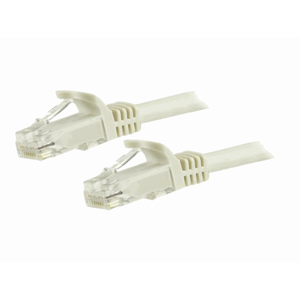 15 m White Snagless Cat6 UTP Patch Cable