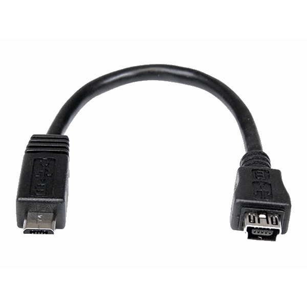 15cm Micro USB to Mini USB Adapter M/F