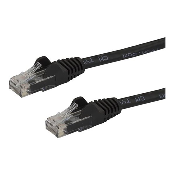 15m Black Snagless Cat6 UTP Patch Cable