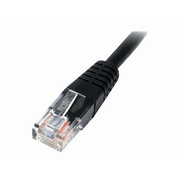 15m Cat5e Black Molded Cat5e Patch Cable