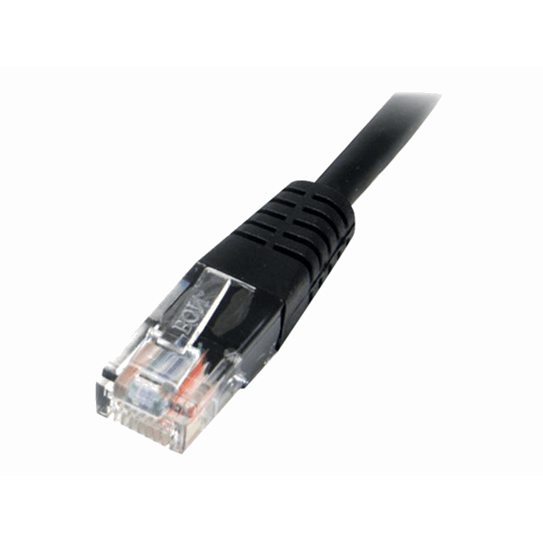 15m Cat5e Black Molded Cat5e Patch Cable
