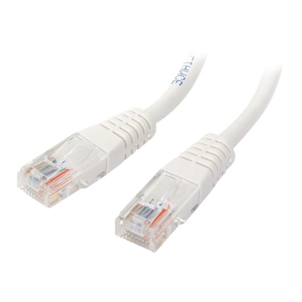 15m Cat5e White Molded Cat5e Patch Cable