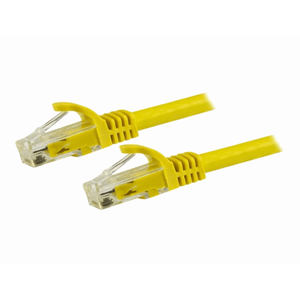 15m Yellow Snagless Cat6 UTP Patch Cable