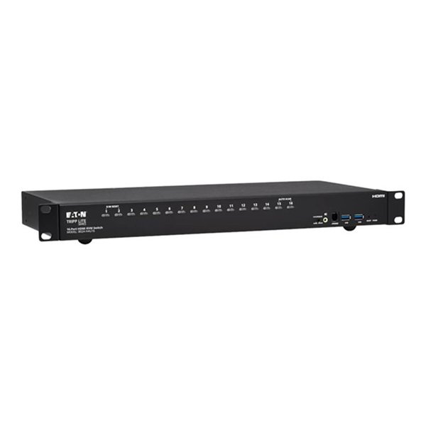 16-Port 4K HDMI/USB KVM Switch - 4K 60 Hz Video/Audio USB Peripheral Sharing 1URack-Mount