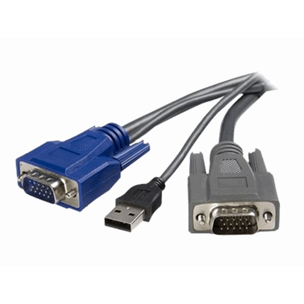1.8m Ultra-Thin USB VGA 2-in-1 KVM Cable