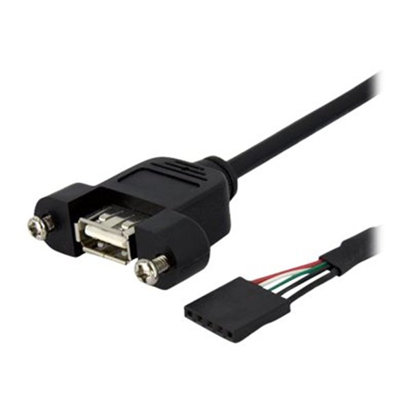 1ft Motherboard to Panel Mount USB Cable