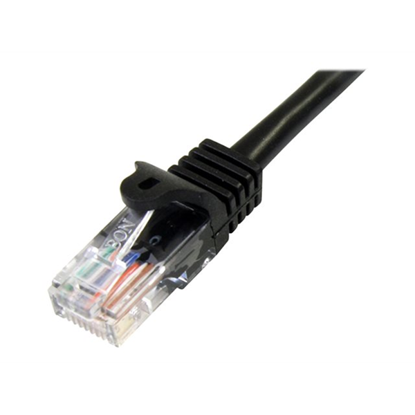 1m Black Snagless UTP Cat5e Patch Cable