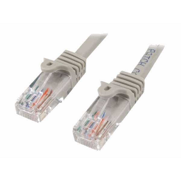 1m Gray Snagless UTP Cat5e Patch Cable