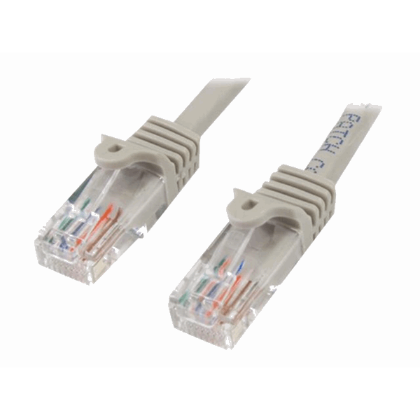1m Gray Snagless UTP Cat5e Patch Cable