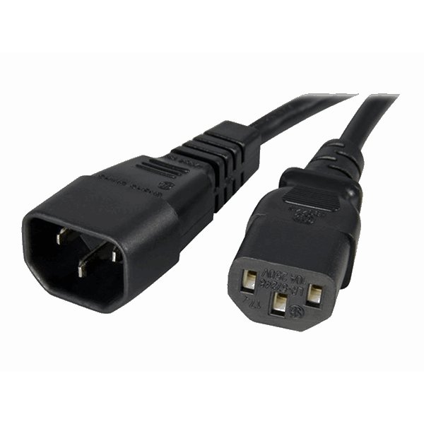 1m PC Power Cord Extension C14 to C13
