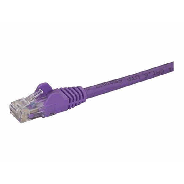 1m Purple Snagless Cat6 Patch Cable