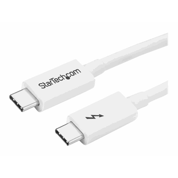 1m Thunderbolt 3 Cable 20Gbps - White