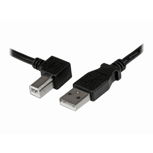 1m USB 2.0 A to Left Angle B Cable M/M