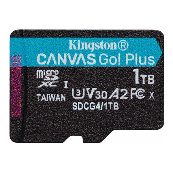 1TB microSDXC Canvas Go Plus Gen4 200R A2 U3 Single Pack w/o ADP