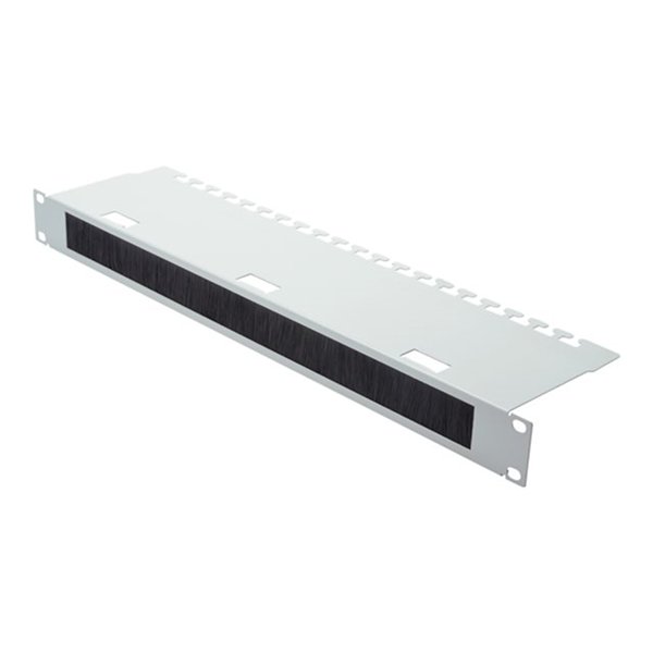 1U cable management panel with 30x400 mm