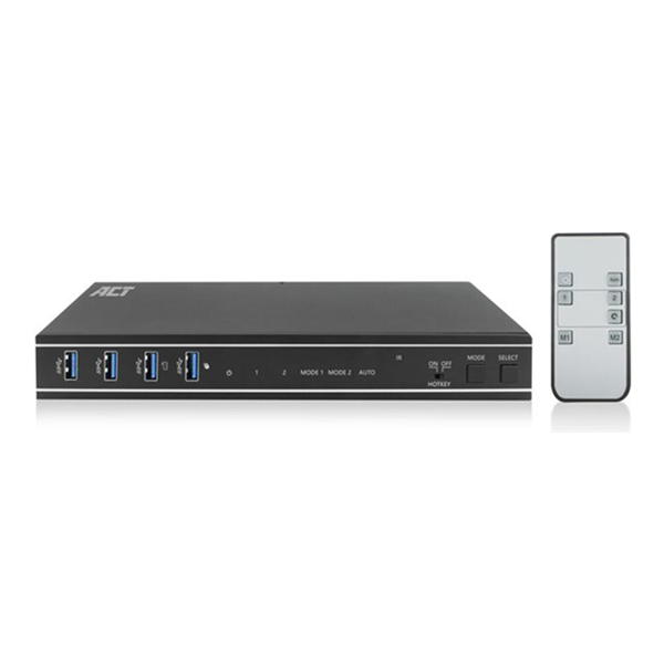 2-Port Dual HDMI 4K@60Hz KVM switch USB3.2 Gen1 (USB 3.0)