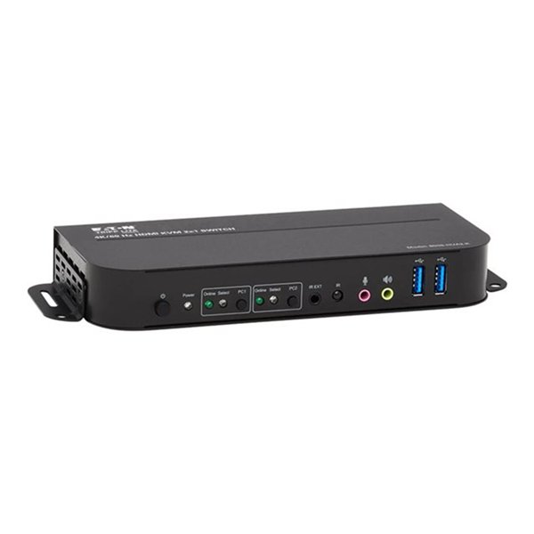 2-Port HDMI USB KVM Switch 4K 60 Hz HDRHDCP 2.2 IR USB Sharing USB 3.0 Cables