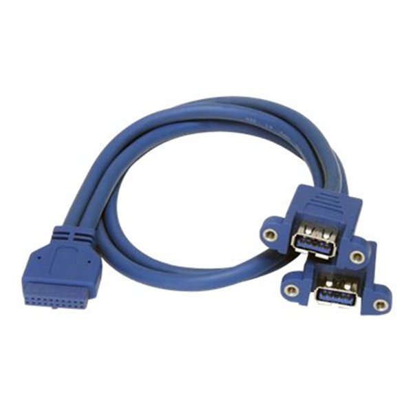 2 Port Motherboard to Panel Mount USB 3