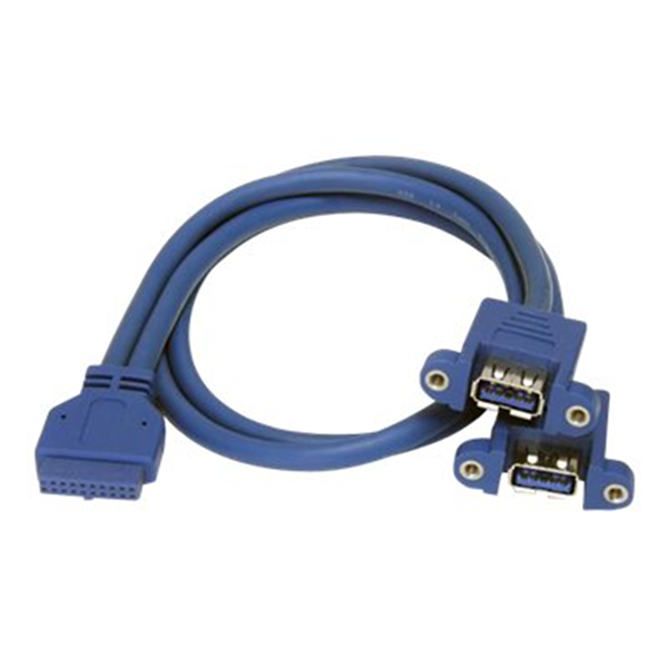 2 Port Motherboard to Panel Mount USB 3