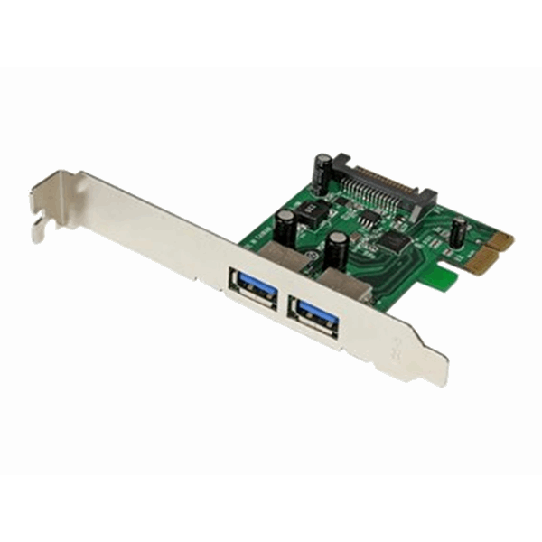 2 Port PCIe USB 3.0 Card Adapter w/UASP 2 Port PCIe USB 3.0 Card Adapter w/UASP