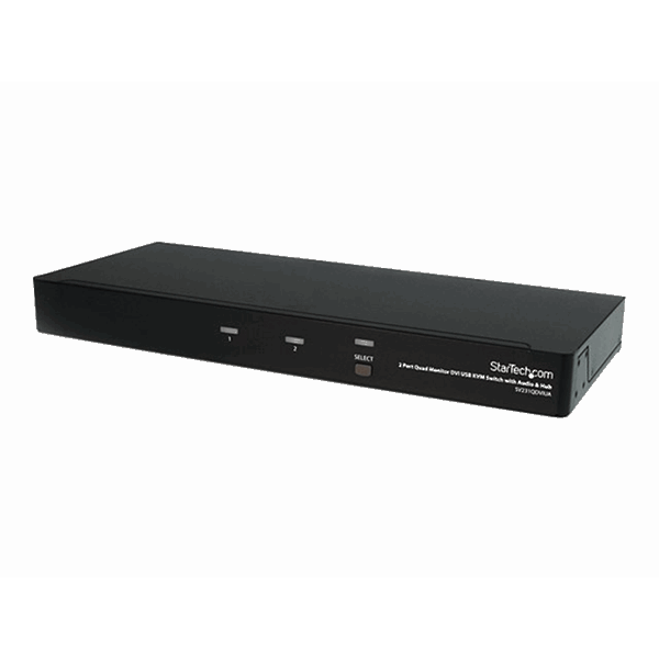 2 Port Quad Monitor DVI USB KVM Switch