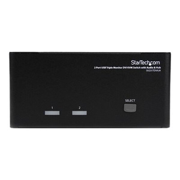 2 Port Triple Monitor DVI USB KVM Switch