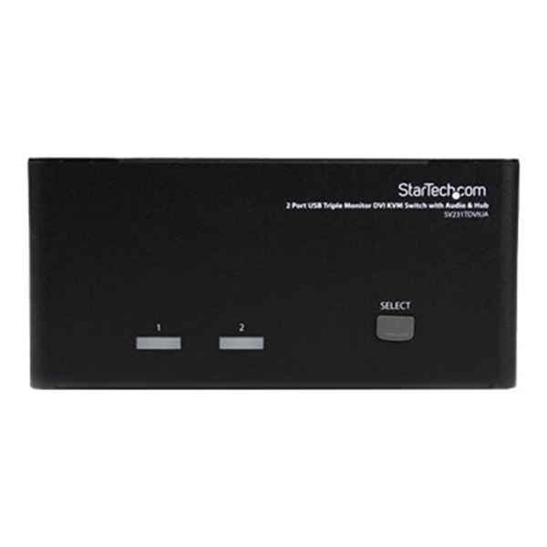 2 Port Triple Monitor DVI USB KVM Switch