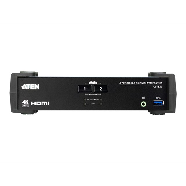2-Port USB 3.0 4K HDMI KVMP Switch.