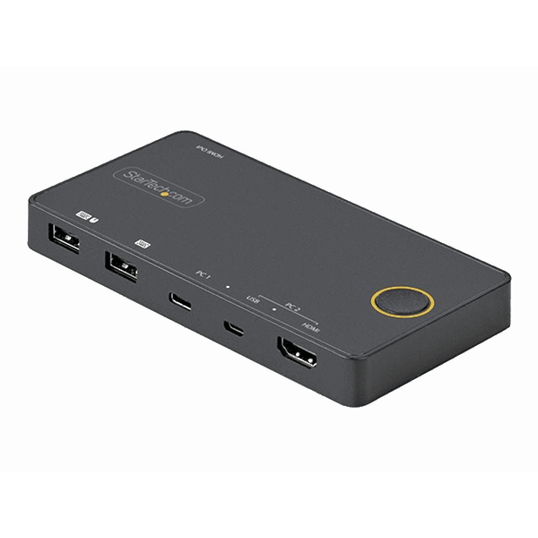 2 Port USB-A+HDMI/USB-C KVM Switch 4K