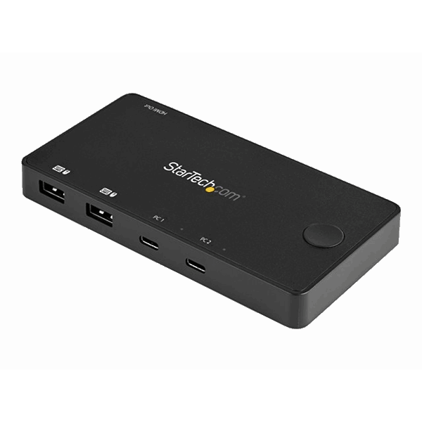 2 Port USB-C Alt-Mode Compact KVM Switch