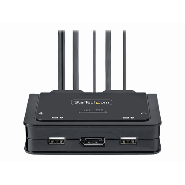 2-Port USB-C Cable KVM Switch 4K 60Hz