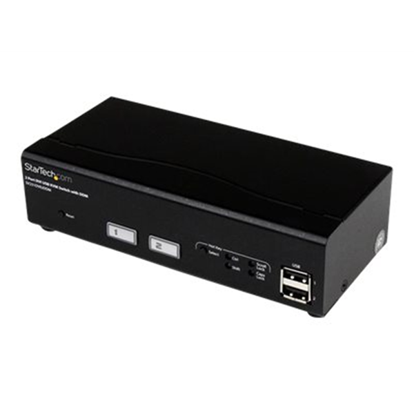2 Port USB DVI KVM Switch with DDM